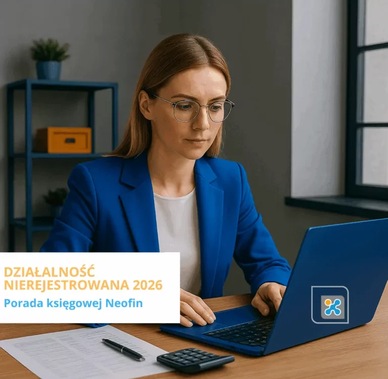 Działalność nierejestrowana 2026 Neofin biuro rachunkowe w Gdyni, Gdańsku, Bydgoszczy i Poznaniu